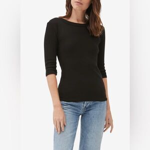 Anthropologie Michael Stars Shine  Top 3/4 Sleeve Shirt Women Size XS/S
